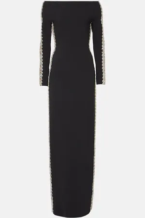 Jenny Packham Verzierte Robe Charisma aus Crêpe