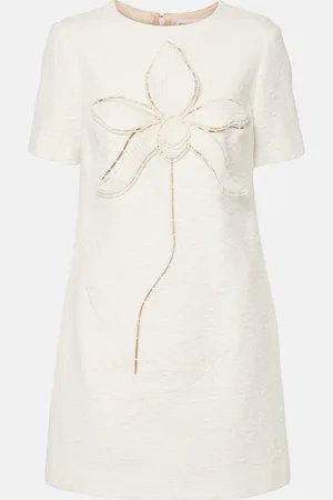 Oscar de la Renta Minikleid Orchid aus Baumwoll-Tweed