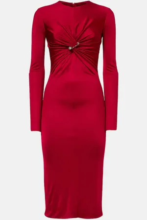 VERSACE Midikleid Safety Pin aus Jersey