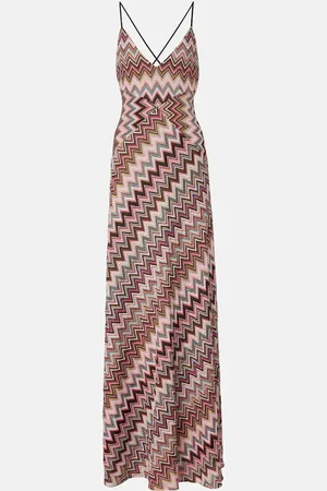 Missoni Maxikleid aus Häkelstrick