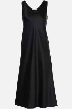 Max Mara Midikleid Banjo aus Seidensatin
