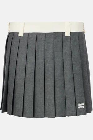 Miu Miu Minirock aus Schurwolle