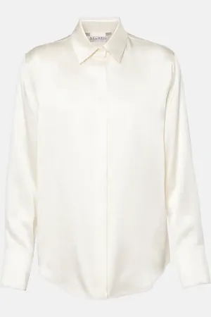 Max Mara Bluse Mazurca aus Seidensatin