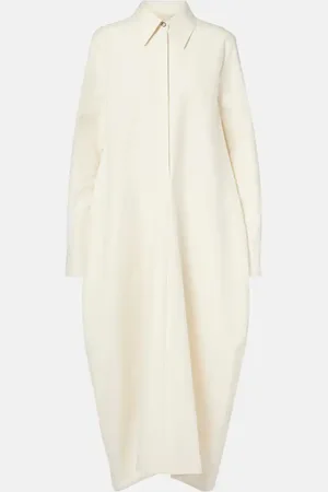 Jil Sander Midikleid aus Baumwolle