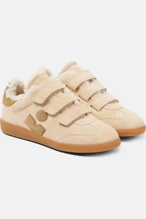 Isabel Marant Sneakers Beth aus Veloursleder mit Shearling