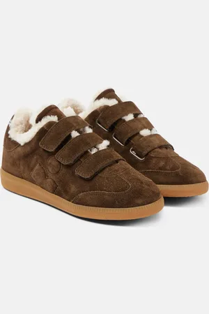 Isabel Marant Sneakers Beth aus Veloursleder mit Shearling