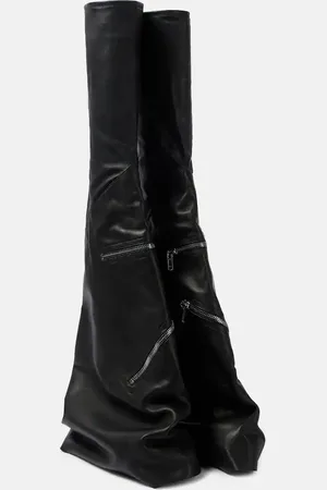 Rick Owens Stiefel Cargoflares aus Leder