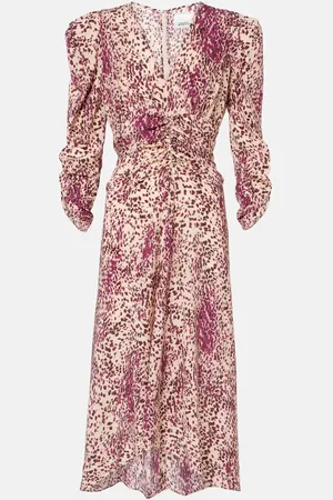 Isabel Marant Midikleid Albini aus einem Seidengemisch