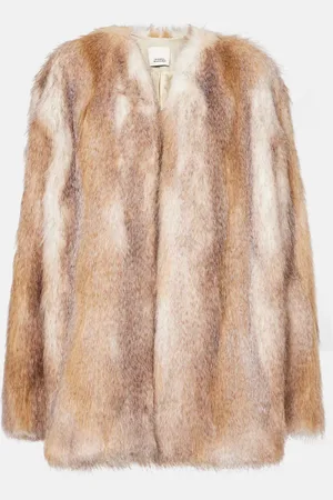 Isabel Marant Mantel Aglae aus Faux Fur