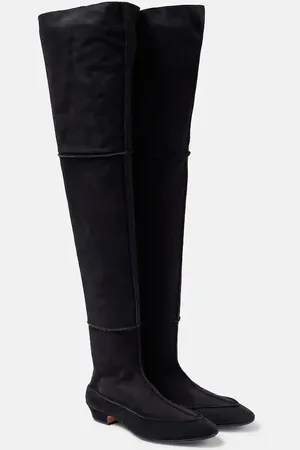 The Row Overknee-Stiefel Hereditas 25 aus Veloursleder