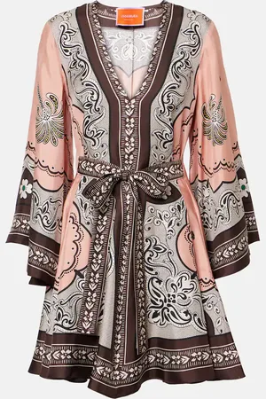 La DoubleJ Minikleid Magnifico aus Seiden-Twill