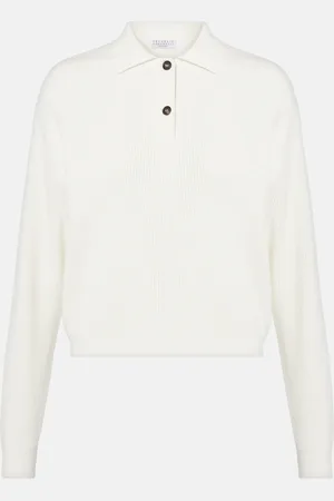 Brunello Cucinelli Polopullover aus Rippstrick