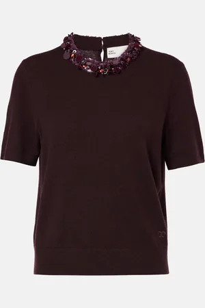 Tory Burch Verzierter Pullover aus Wolle und Kaschmir