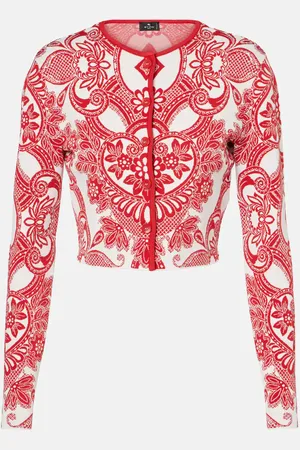 Etro Cropped-Cardigan aus Jacquard