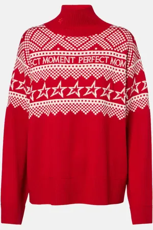 Perfect Moment Ski-Pullover aus Wolle