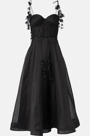 ZIMMERMANN Midikleid Natura aus Leinen und Seide