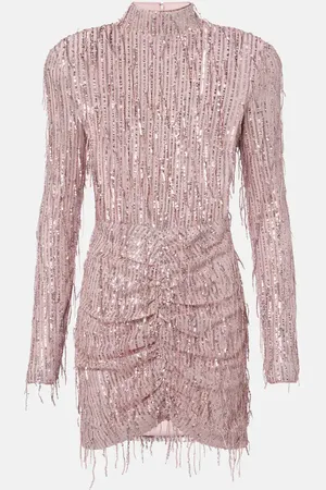 ROTATE Cocktailkleid aus Lurex® mit Pailletten