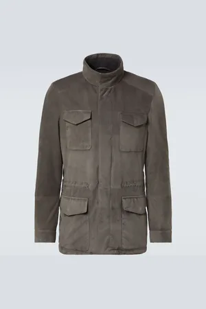 Thom Sweeney Feldjacke aus Veloursleder