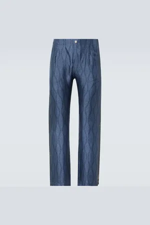 Etro Gerade Hose aus Seide