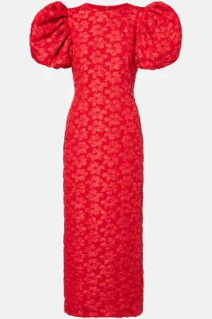 ROTATE Midikleid aus Jacquard