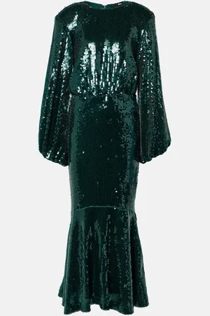 ROTATE Maxikleid mit Pailletten