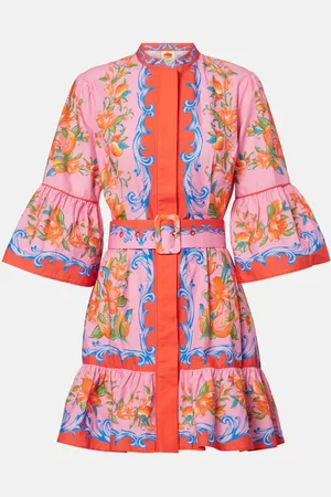 Farm Rio Minikleid Sicily Flowers aus Baumwolle
