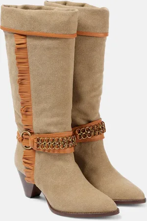 Isabel Marant Westernstiefel Levon aus Canvas mit Leder
