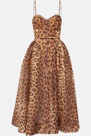 ZIMMERMANN Midikleid Crush aus Leinen und Seide