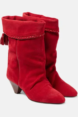 Isabel Marant Westernstiefel Dalby aus Veloursleder