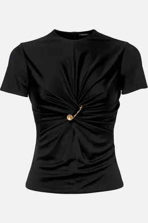 VERSACE T-Shirt Safety Pin aus Jersey