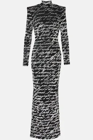 Balmain Robe Love Letter aus Jacquard