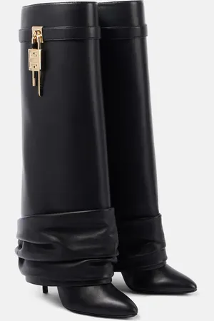 Givenchy Stiefel Shark Lock Stiletto aus Leder