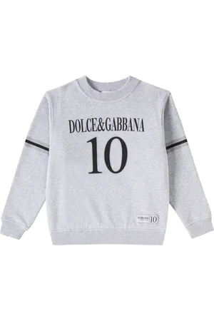 Dolce & Gabbana Bedrucktes Sweatshirt aus Baumwoll-Jersey