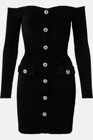 Self-Portrait Minikleid aus Chenille