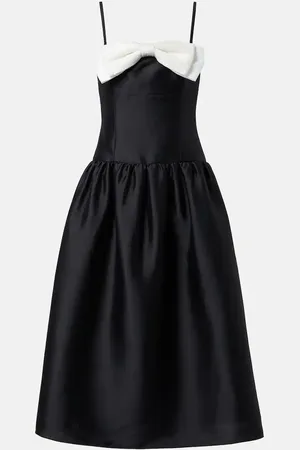 Self-Portrait Midikleid aus Taft