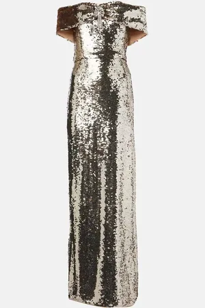 Self-Portrait Maxikleid mit Pailletten