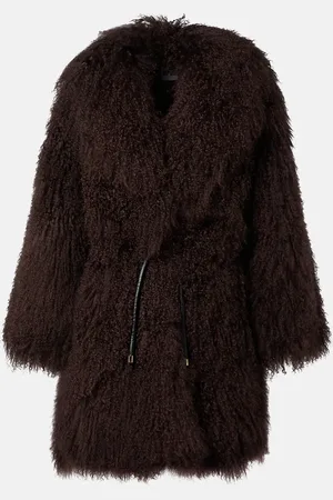 Self-Portrait Mantel aus Shearling