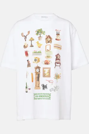 J.W.Anderson Bedrucktes T-Shirt aus Baumwoll-Jersey