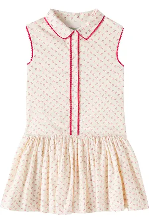 BONPOINT Bedrucktes Kleid Erinna aus Baumwolle