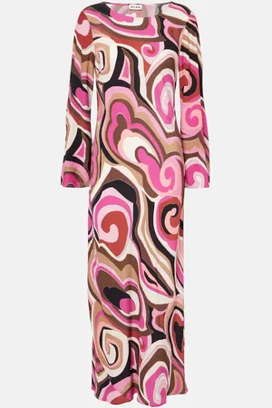 RIXO London Bedrucktes Maxikleid Alondra