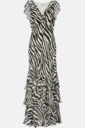 RIXO London Bedrucktes Maxikleid Amelle aus Seide