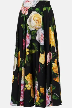Dolce & Gabbana Midirock aus Charmeuse