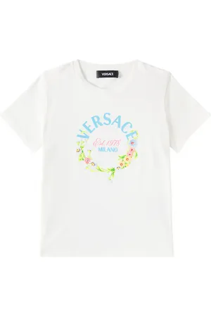 VERSACE Bedrucktes T-Shirt aus Baumwoll-Jersey