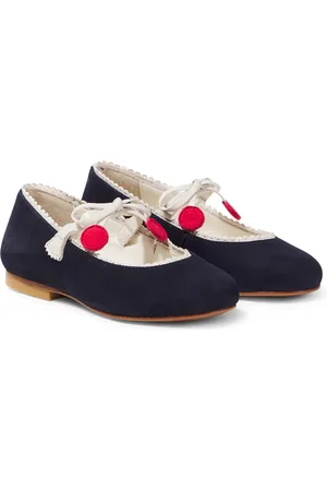 BONPOINT Mary-Jane-Ballerinas Emilda aus Veloursleder