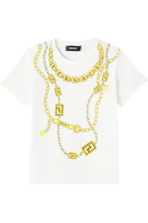 VERSACE Bedrucktes T-Shirt aus Baumwoll-Jersey