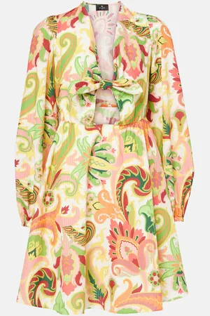 Etro Minikleid aus Baumwolle und Seide