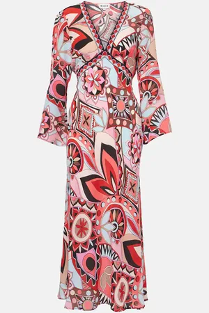 RIXO London Maxikleid Tania aus Seide