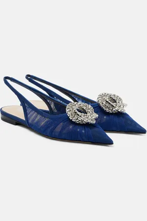 Mach & Mach Slingback-Ballerinas Galaxy 15 mit Kristallen