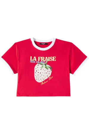 Balmain Bedrucktes T-Shirt aus Baumwolle