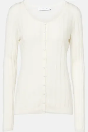 Proenza Schouler White Label Cardigan Hattie aus Rippstrick